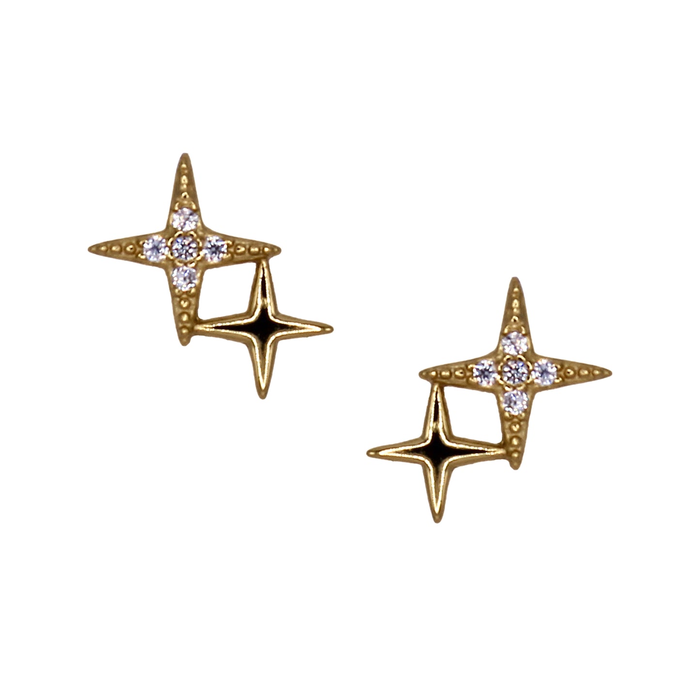 CELESTE STUD EARRINGS GOLD