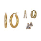 EVE EARRING STACK SET GOLD