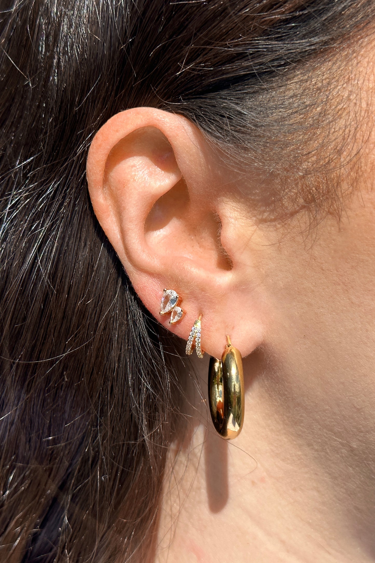 EVE EARRING STACK SET GOLD