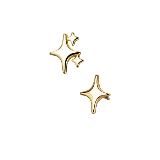 KIRA SPARKLE STUD EARRINGS GOLD