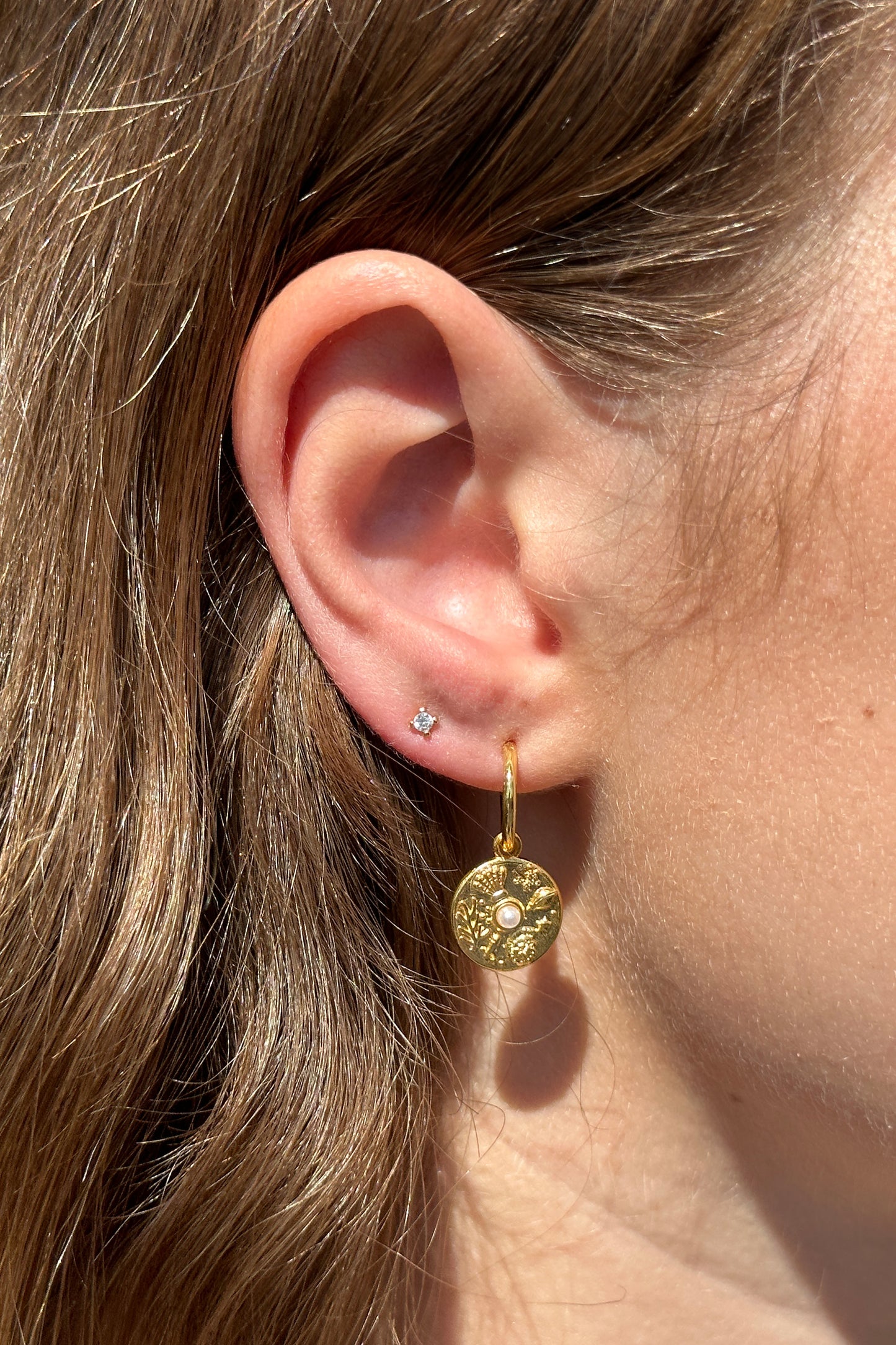 SIREN EARRING STACK SET GOLD