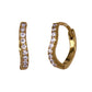 SOFIA WAVE HOOP EARRINGS GOLD