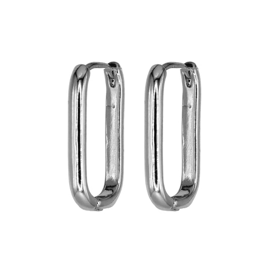 ALEXA LARGE HOOP EARRINGS SILVER