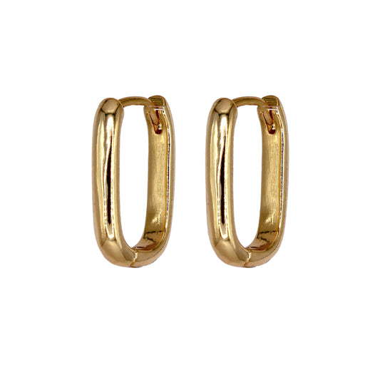 ALEXA MEDIUM HOOP EARRINGS GOLD