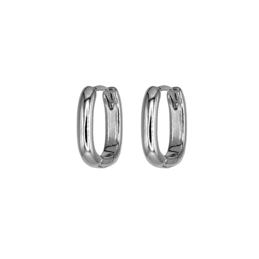 ALEXA SMALL HOOP EARRINGS SILVER